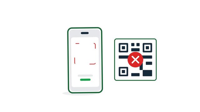Mobile Payment Failed Due to Unreadable QR Code, Financial Transaction Issue