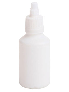 A versatile empty container for liquid products featuring a precision tip nozzle suitable for cosmetics or pharmaceutical solutions