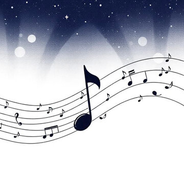 music note background