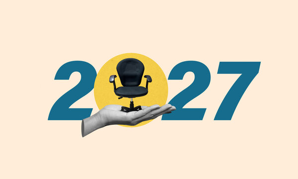 new year 2027 business goals and job concept. New year business plan, Planning and business strategy background.