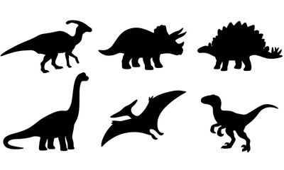 including Triceratops, Stegosaurus, Brachiosaurus, Pterodactyl, and Velociraptor © Yuli