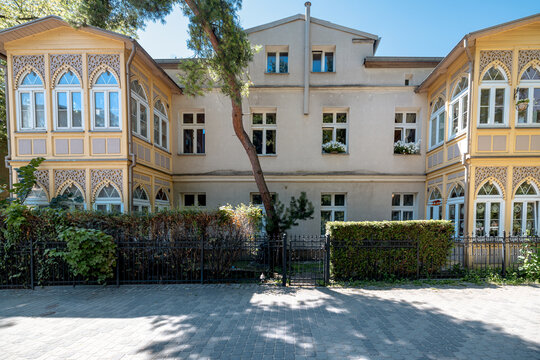 Sopot, Poland - July 16, 2026: Historic churches, villas, gardens and resort-era architecture characterize Sopot&rsquo;s leafy spa district near the Baltic waterfront.