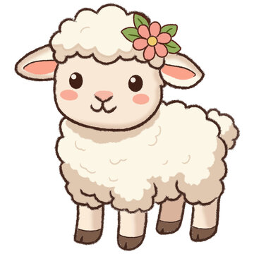 funny sheep cartoon
