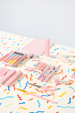 Funky pink desk