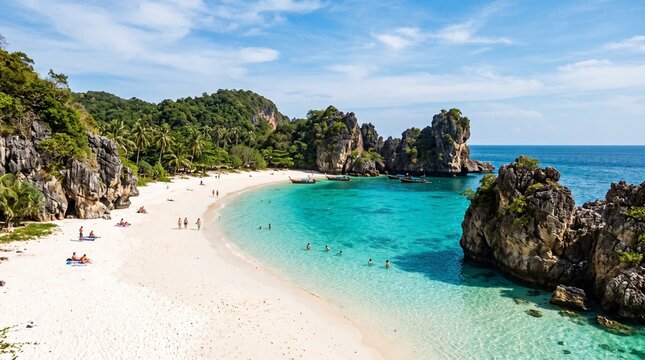 Tropical beach landscape