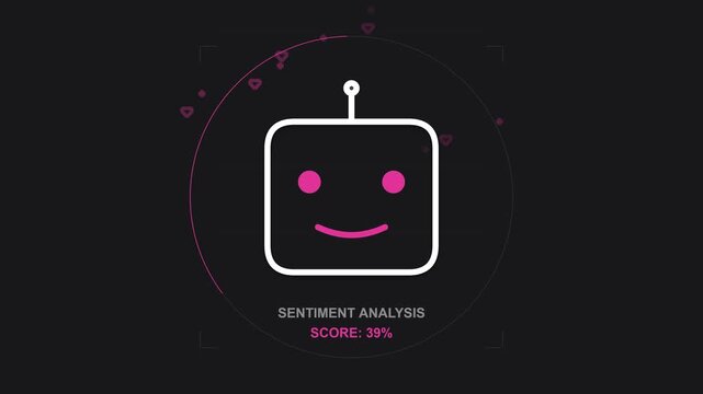 Artificial Intelligence Sentiment Analysis Interface with Robot Face