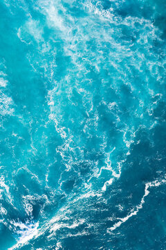 Top Down Open Ocean Sea Waves