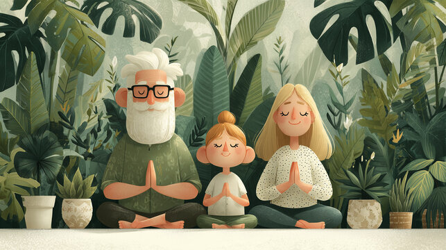 Illustration of Multigenerational Connection