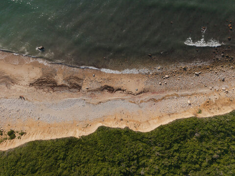 Top Down View of Montauk Rocky Beach