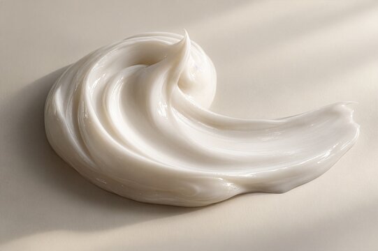 Macro close-up of rich moisturizer cream texture for seasonal skincare, hydration and cosmetic advertising.