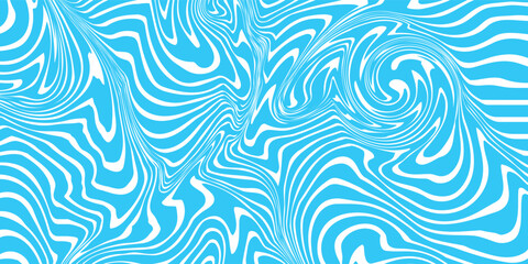 Fototapeta premium Abstract swirl blue liquid fluid marble wave white background. Modern texture pattern design