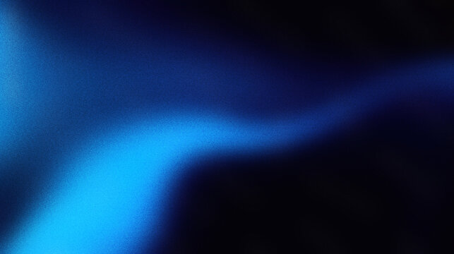 Black dark azure cobalt sapphire blue abstract background Color gradient Geometric shape Wave wavy curved line Rough grunge grain