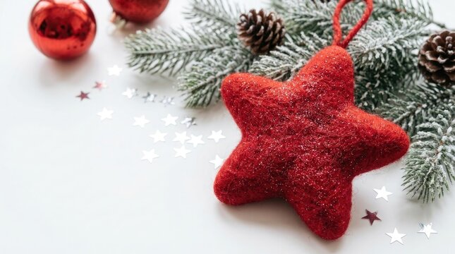 Celebrating the joyous spirit of christmas day with festive decorations sparkling ornaments and the warmth of family traditions creating cherished memories for all to