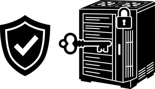 Shield and Secure Server with Key for Data Protection