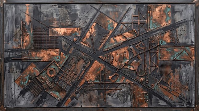 Industrial metal art