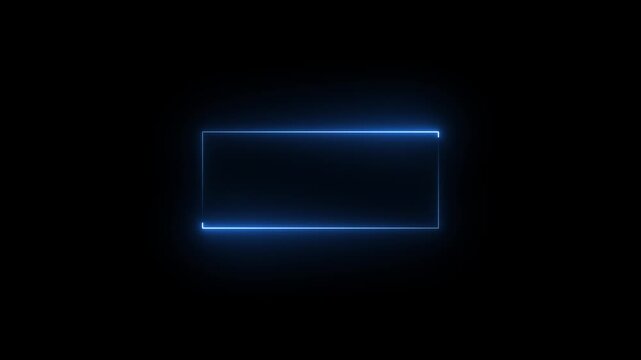 Abstract Neon Rectangles Forming and Expanding with Subtle Light Pulses