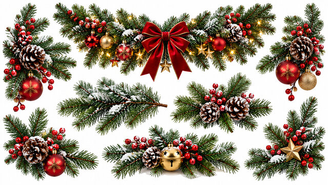 Premium Christmas 3D Isolated Object with Festive Holiday Decoration