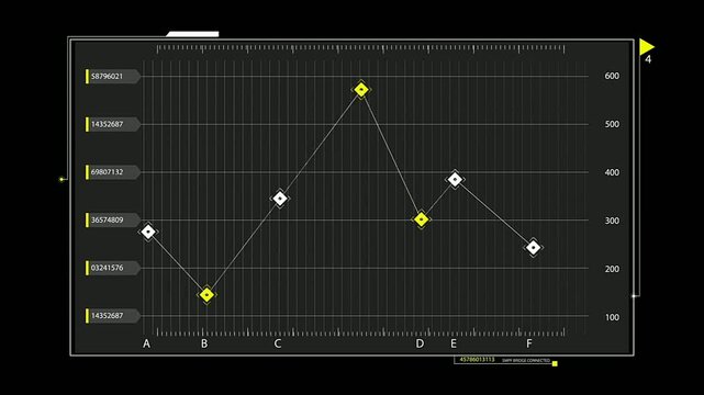 futuristic data analytics dashboard interface, animation loop overlay 4k.