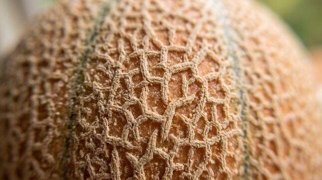 Cantaloupe melon skin