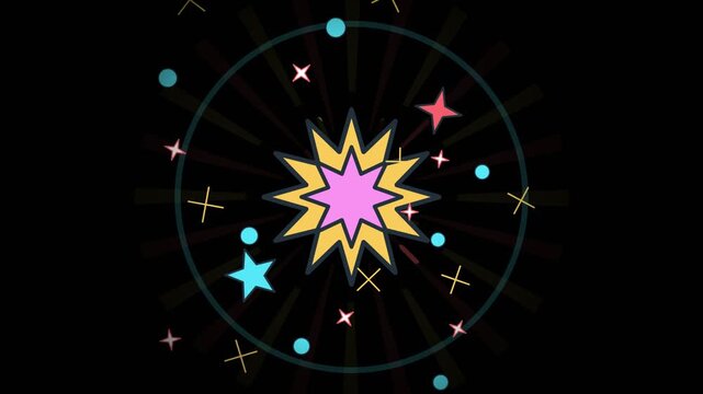 Abstract background with glowing white dots arranged in a spiral pattern
