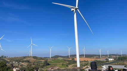 wind turbine and wind turbines © BP