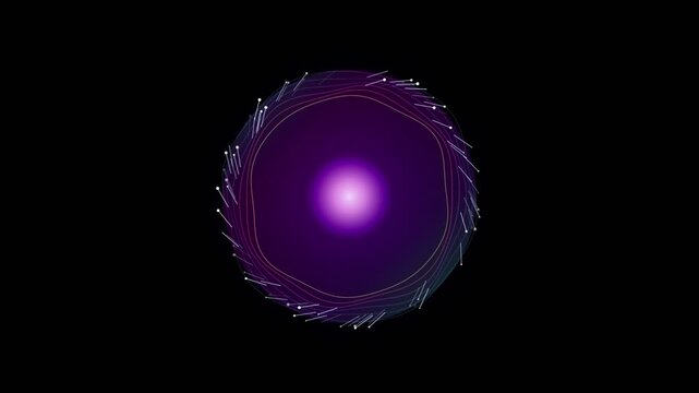 Abstract background with glowing red light flares and geometric lines