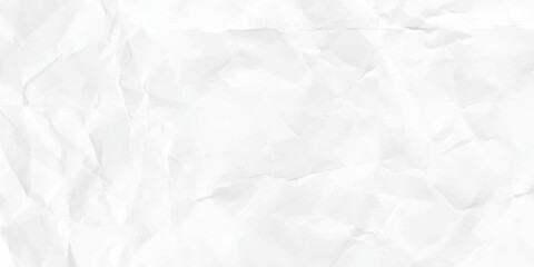 Fototapeta premium Crumpled white paper abstract shape background with space paper recycle for text. minimalist style. 