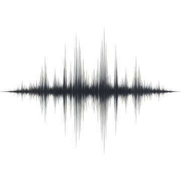 Sound wave audio visualization graphic