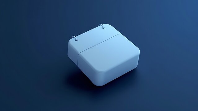 Small white plastic storage box object design with container
