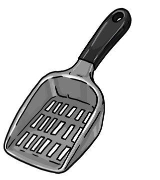 Pala para limpiar arena de gato