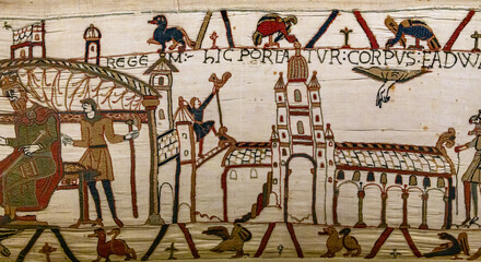  mural decors tapestry of the middle ages, france © photogolfer