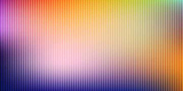 Abstract background with vertical lines and a vibrant gradient of purple, orange, yellow, and green colors