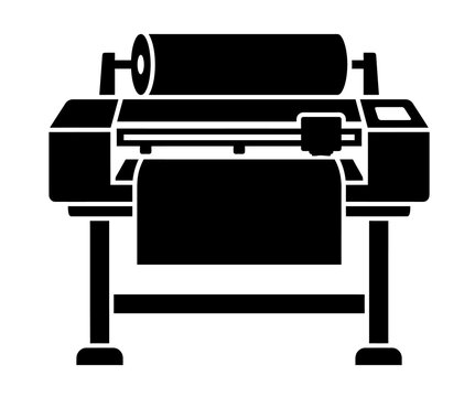 Wide format inkjet printer machine for professional large scale digital printing and graphic production with graphics