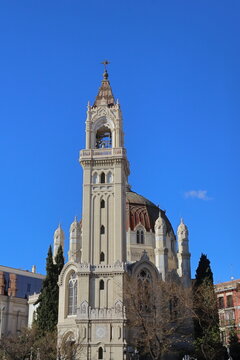 Parish of San Manuel and San Benito in the center of Madrid with its spectacular dome