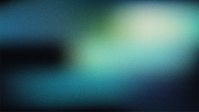 Abstract Dark Deep Ocean Petrol Blue Aqua Cyan Emerald Green and Black Grainy Gradient Background Blur Mesh Noise Texture Vintage Aesthetic Wallpaper Template