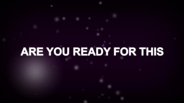 Intro text animation floats with glowing dust particles. Title anticipation builds across this intro text animation. Broadcast promo displays use this intro text animation.
