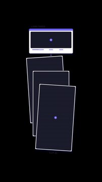 Premium 9:16 vertical transparent SaaS motion graphic. A long-form source video is scanned, extracting three key highlight moments into separate short-form vertical video clips. Features a cinematic v