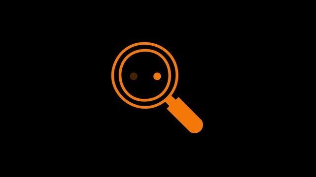 Magnifying glass icon representing search, zoom, analysis, inspection, and discovery concepts. Ideal for search functions, research tools, data analysis, websites, mobile apps, and UI/UX design.