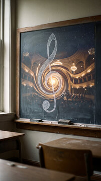 Musical symbol staircase