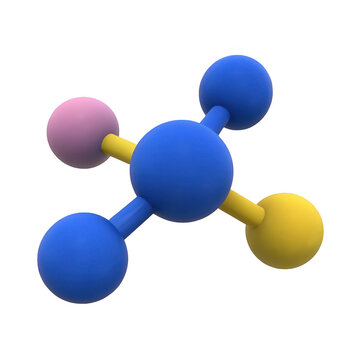 Abstract 3D molecular structure