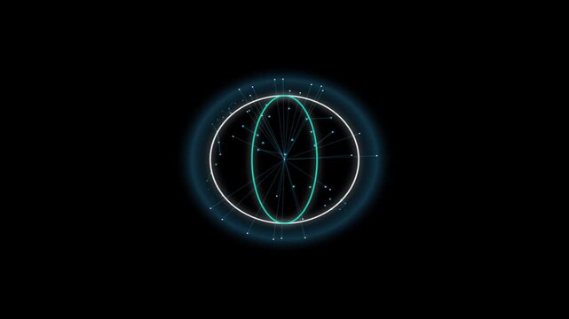 4K Globe 83 Drone Swarm Synchronized Lasers Particle Dynamics with Audio Visualizer Loop