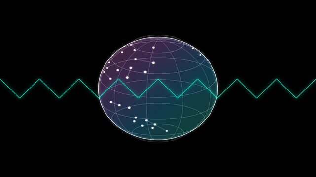 4K Globe 86 Iridescent Soap Bubble Pastel Particle Dynamics with Audio Visualizer Loop