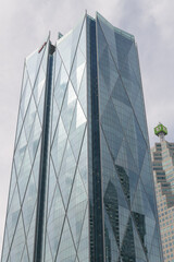 Obraz premium CIBC Square designed by WilkinsonEyre and Adamson Associates Architects located at 81 and 141 Bay St (incl view of TD Place), Toronto