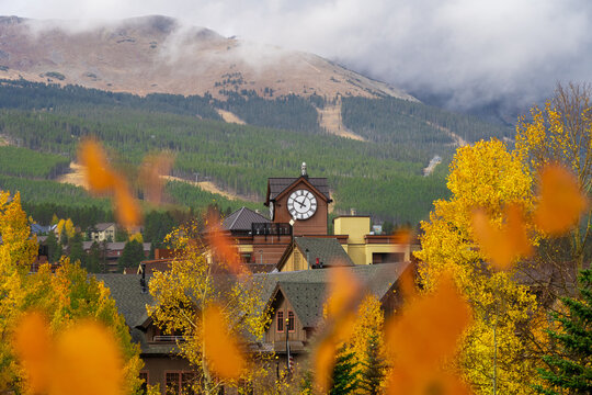 The Village at Breckenridge on a glorious autumn morning.