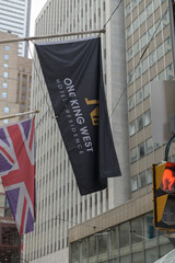 Obraz premium flag outside One King West Hotel & Residence, 1 King St W, Toronto
