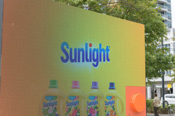 Obraz premium commercial brand-activation of Sunlight detergent at Harbourfront Centre, Toronto 