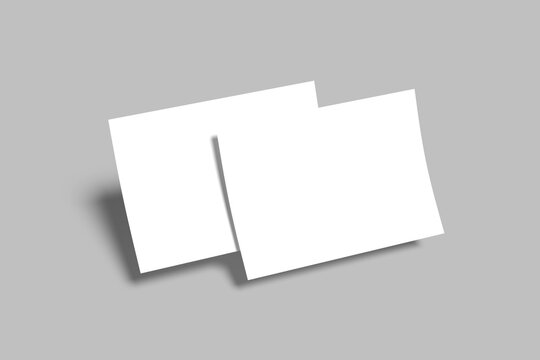 A5 Landscape Mockup Design Blank	