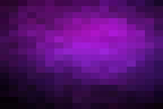 Abstract background, featuring a grid, of purple and, dark violet square, pixels arranged in, a horizontal gradient, pattern with varying intensities