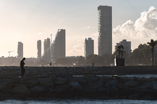 Modern city skyline. Limassol, Cyprus