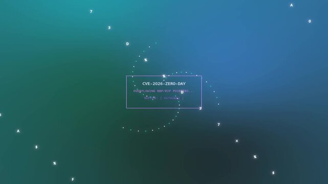 animation of complex mathematical equations floating in a dark cosmic space. Quantum physics formulas and calculus equations glow in neon blue and gold light